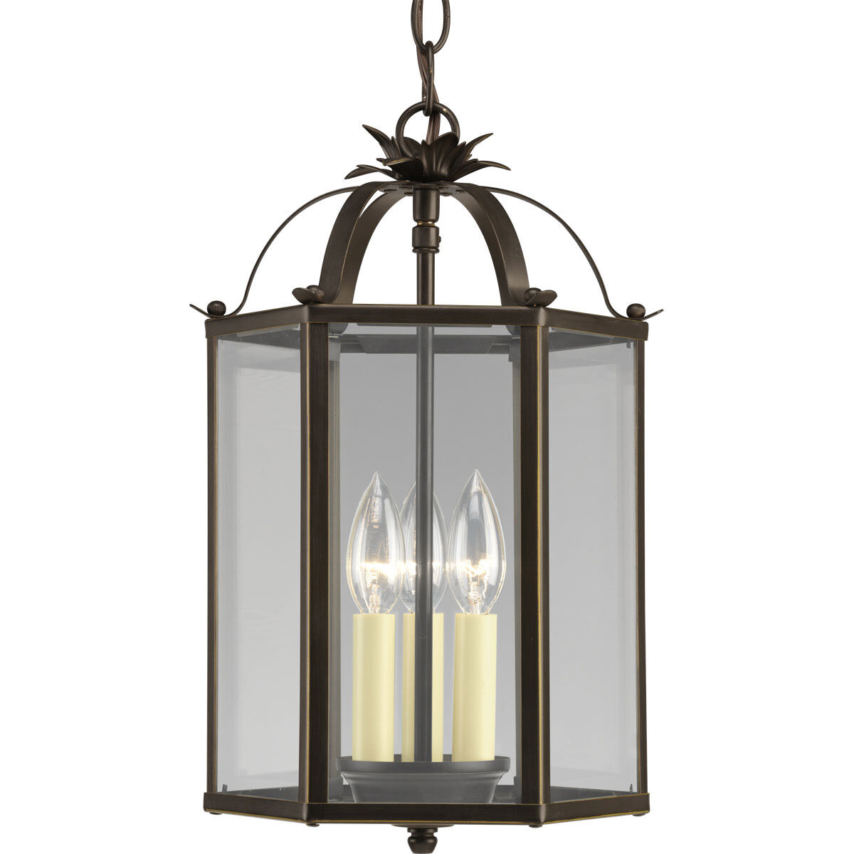 Progress Lighting P3645 09 Flat Glass Foyer Light Brushed Nickel