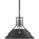 Henry 1 Light 9.2 inch Vintage Platinum and Black Mini Pendant Ceiling Light in Vintage Platinum/Black