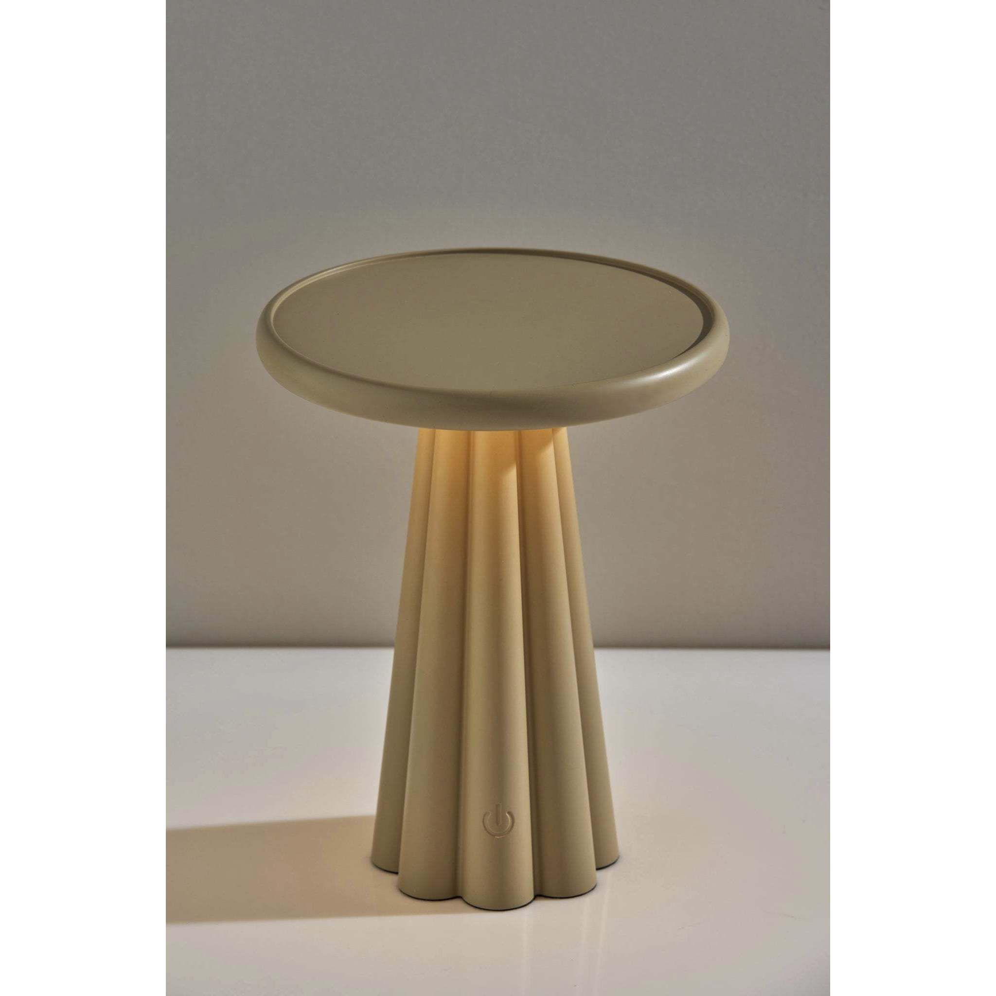 Mattie 10 inch 1.50 watt Beige LED Cordless Table Lamp Portable Light