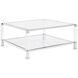 Clare 39 X 18 inch Silver Coffee Table