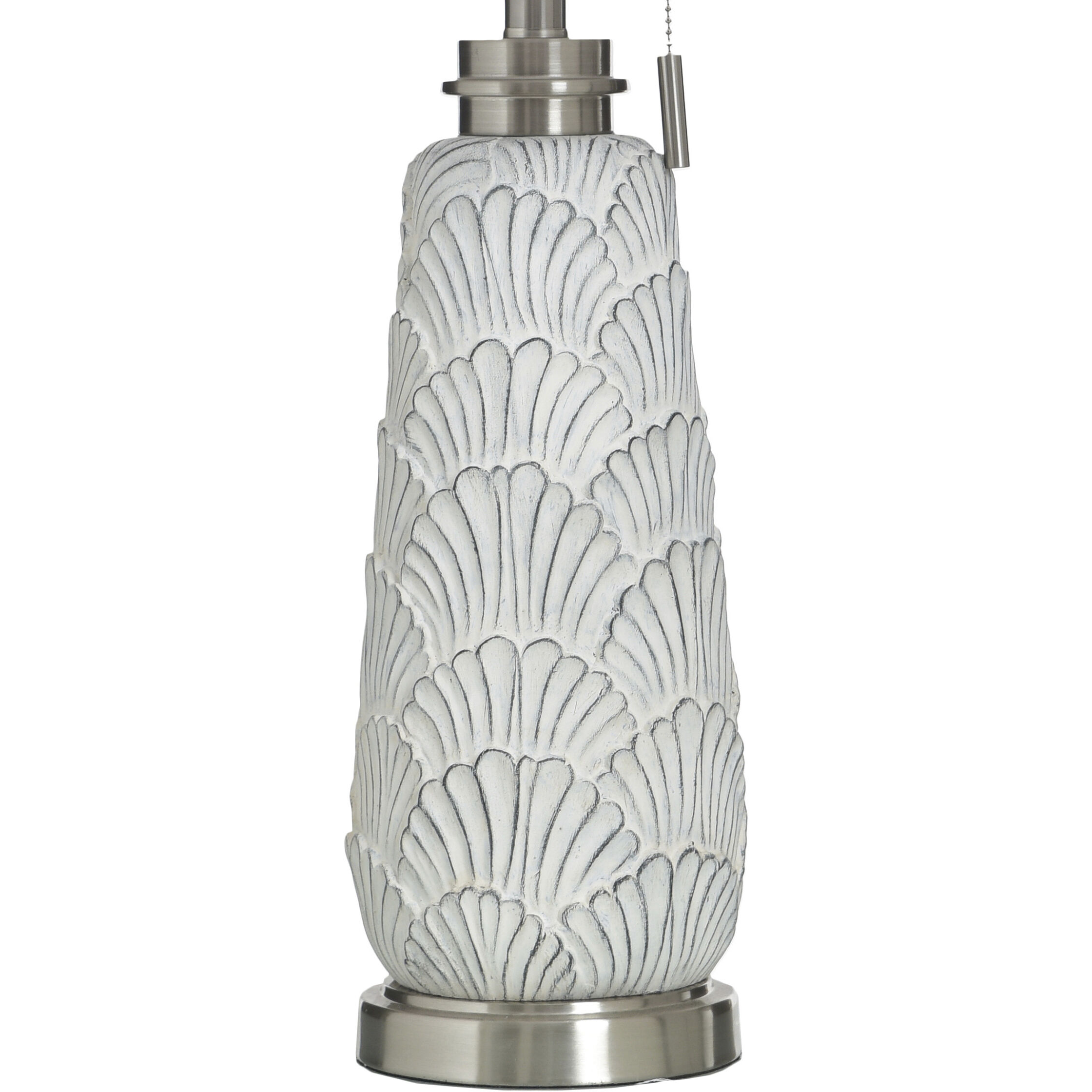 Joseph 29 inch 100 watt Silver Wash and Off White Table Lamp Portable Light