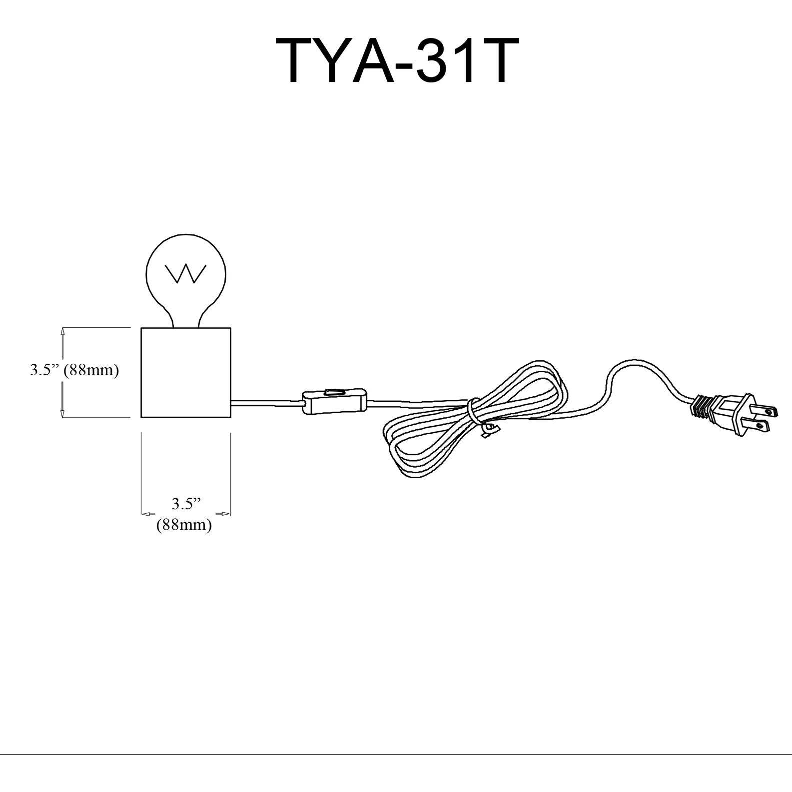 Tonya 3.5 inch 60.00 watt Matte Black Decorative Table Lamp Portable Light
