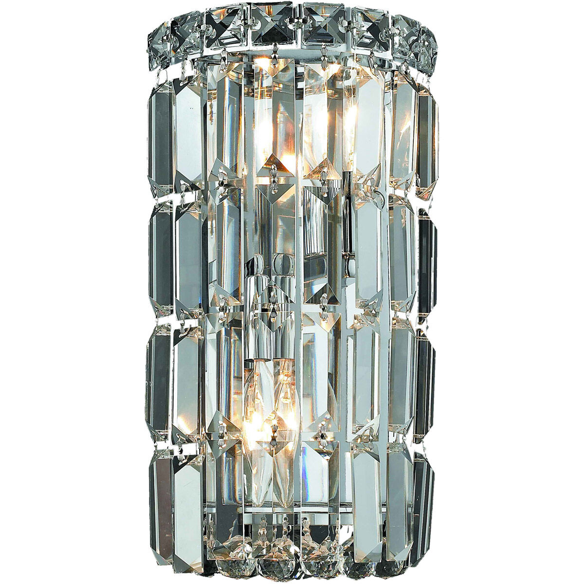 Chrome crystal wall lights hot sale