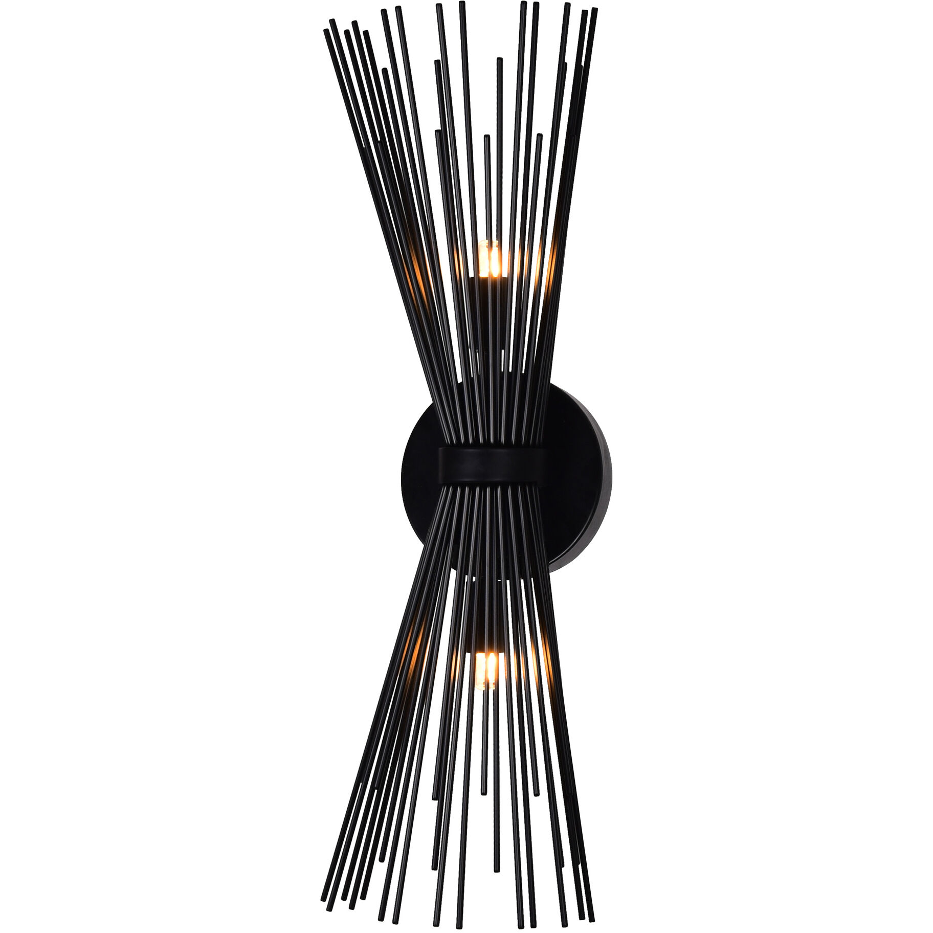 Savannah 2 Light 8 inch Black Wall Light
