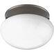 Fitter 1 Light 7.5 inch Antique Bronze Flush Mount Ceiling Light in Standard Lamping