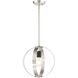 Modesto 1 Light 12 inch Brushed Nickel Pendant Ceiling Light