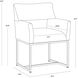 Greco Aura Teal Dining Armchair