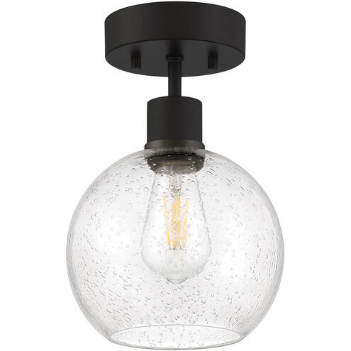 Port Nine LED 8 inch Matte Black Semi-Flush Ceiling Light