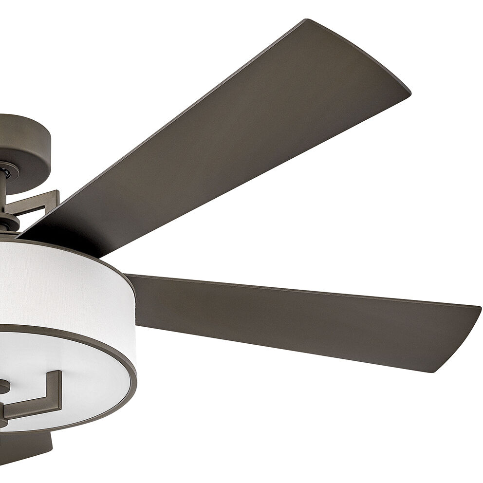 Hampton 56 inch Metallic Matte Bronze with Walnut, Metallic Matte Bronze Blades Fan