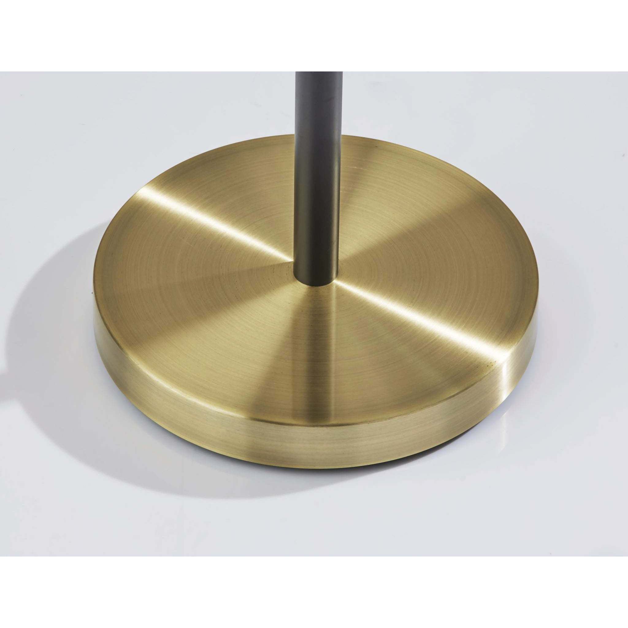 Daniel 71 inch 40.00 watt Black with Antique Brass Accents Floor Lamp Portable Light