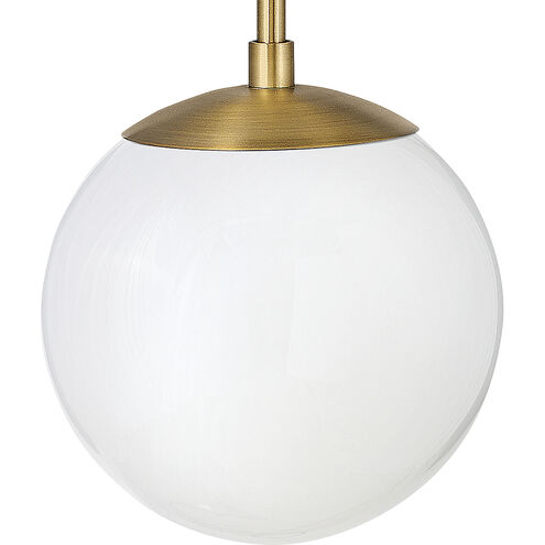 Warby 1 Light 8 inch Heritage Brass Indoor Wall Sconce Wall Light in White