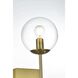 Neri 2 Light 6 inch Satin Gold Bath Sconce Wall Light