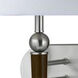 Signature 2 Light 14.5 inch Brushed Steel Fixed Arm Wall Lamp Wall Light