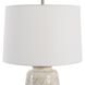 Medan 22.25 inch 150.00 watt Taupe and Dove Gray Glaze with Brushed Nickel Table Lamp Portable Light