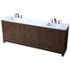 Soma 84 X 19 X 34 inch Expresso Vanity Sink Set