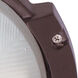 Brentwood 1 Light 10.5 inch Architectural Bronze Outdoor Bulk Head, Oblong Round