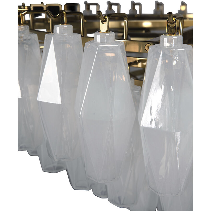 Ludmilla 9 Light 31 inch Antique Brass Chandelier Ceiling Light