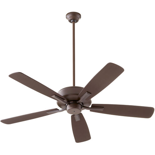 Ovation 52 inch Oiled Bronze with Oiled Bronze/Weathered Oak Blades Ceiling Fan in Not Included