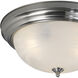 Signature 2 Light 13 inch Brushed Nickel Flush Mount Ceiling Light