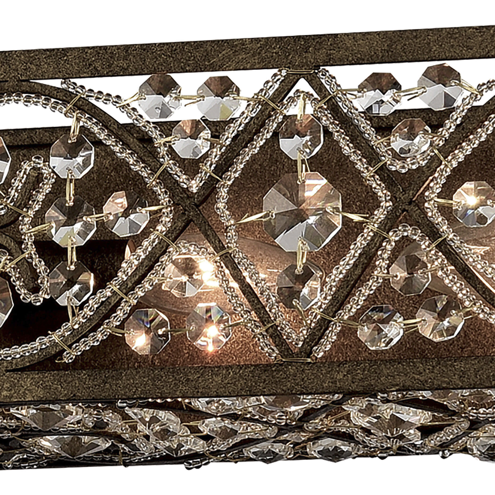 Amherst 8 Light 48 inch Antique Bronze Vanity Light Wall Light