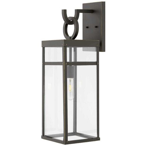 Estate Series Porter Outdoor Wall Mount Lantern in Oil Rubbed Bronze, Non-LED, Open Air