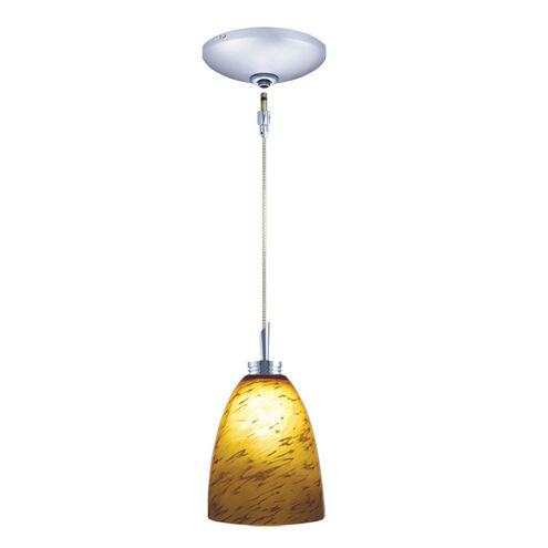 Goblet 1 Light 4 inch Chrome Mini Pendant Ceiling Light in Goblet Amaretto