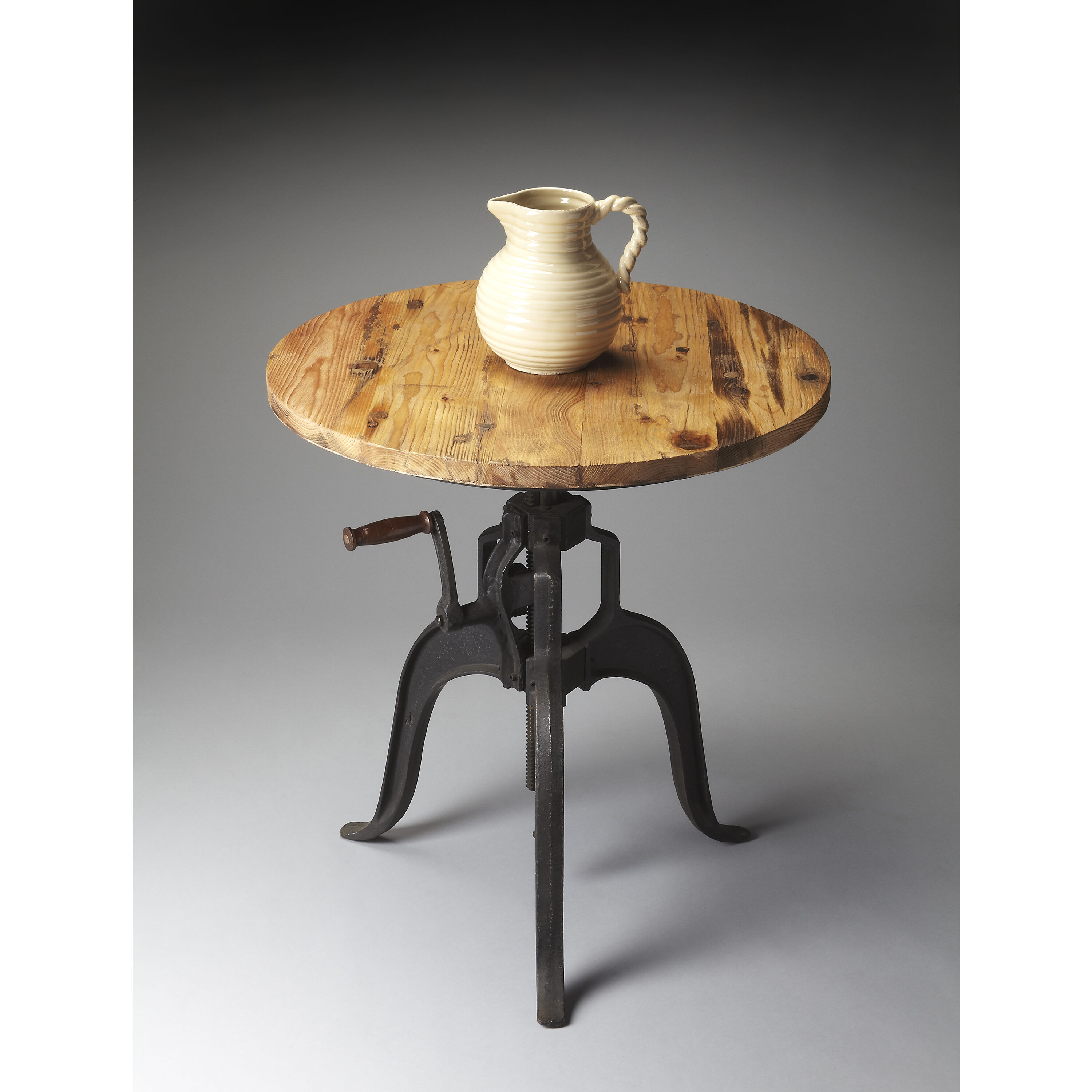 Industrial Chic Albert Metal & Wood 31 X 30 inch Metalworks Foyer Table