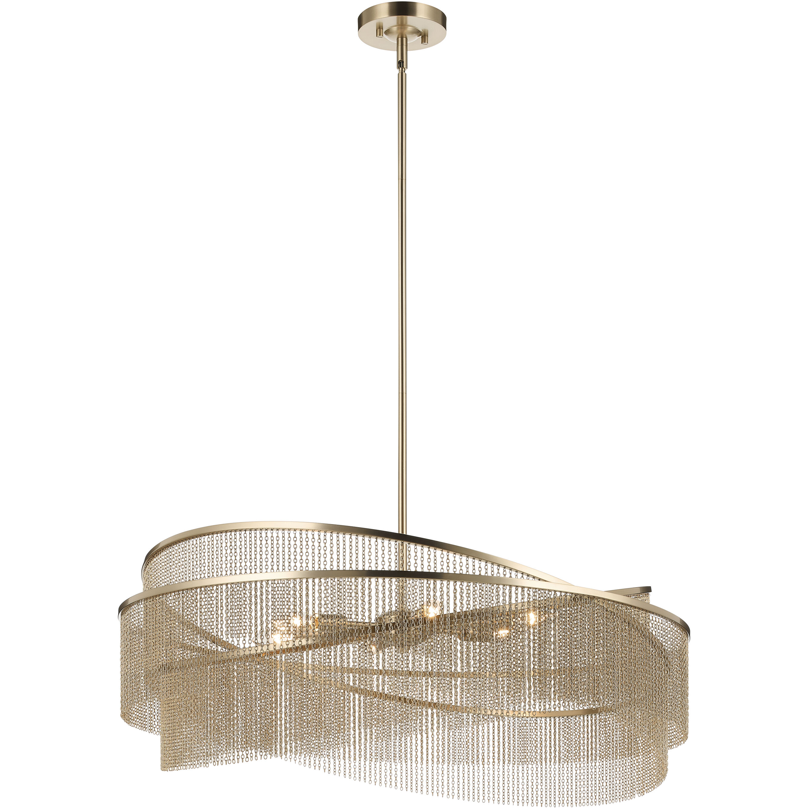 Khaite 6 Light Champagne Bronze Chandelier Ceiling Light