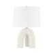 Mills Pond 21.75 inch 75.00 watt Aged Brass and Satin Ivory Table Lamp Portable Light