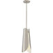 Thorn LED 7 inch Brushed Nickel and White Accents Pendant Ceiling Light