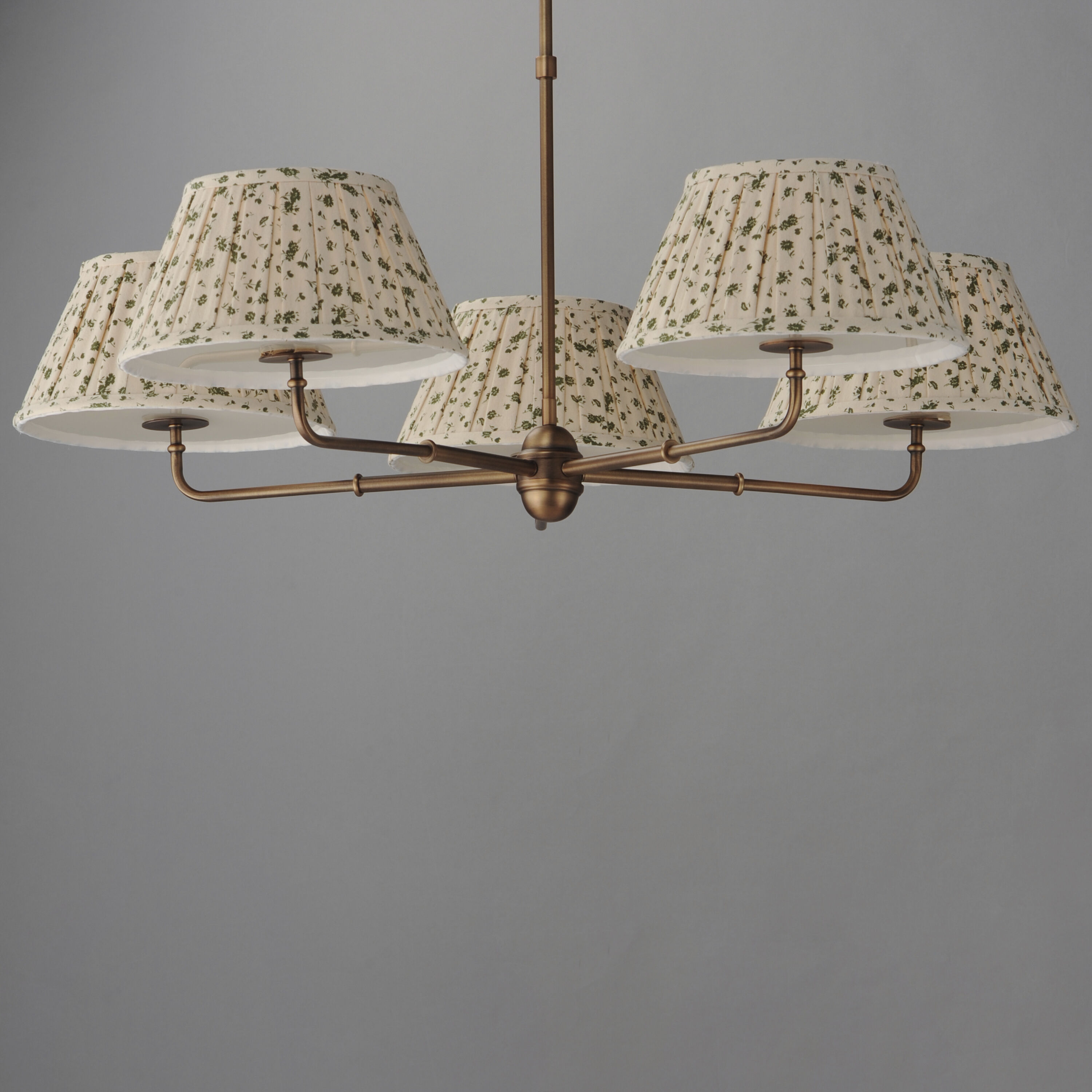 Dunbridge 5 Light 42 inch Weathered Brass Chandelier Ceiling Light