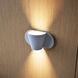 Kaliko LED 10 inch Textured White Sconce Wall Light