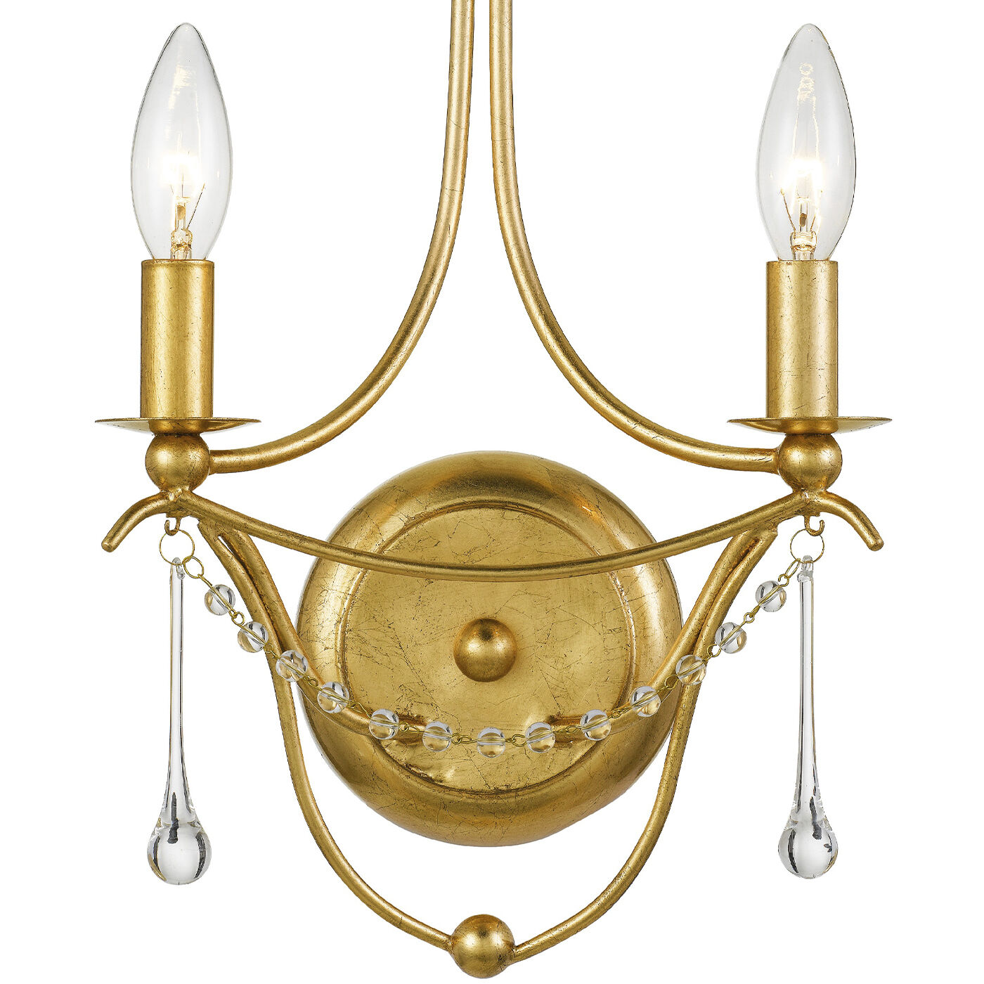 Metro Bath Wall Light in Antique Gold