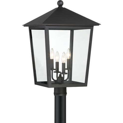 Noble Hill 4 Light 24.75 inch Sand Coal Outdoor Post Mount, Great Outdoors