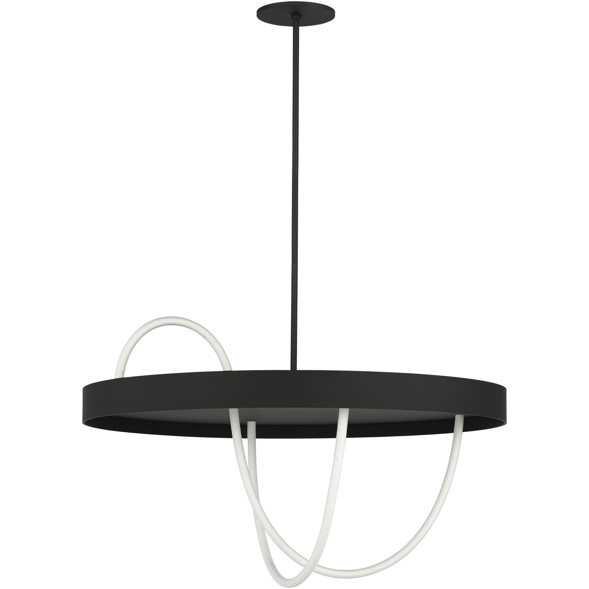 Sean Lavin Uneri LED 38 inch Nightshade Black Chandelier Ceiling Light