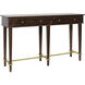 Albert 56 X 16 inch Dark Caramel and Gold Console table