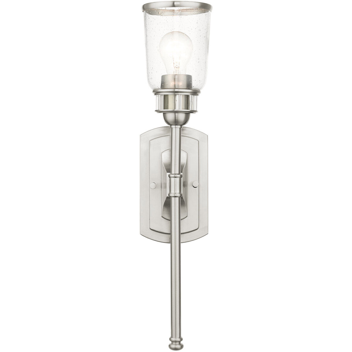 Lawrenceville 1 Light 5 inch Brushed Nickel Single Sconce Wall Light