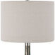Contour 34 inch 150.00 watt Blue-Green Metallic Glass and Brushed Nickel Table Lamp Portable Light, Tall