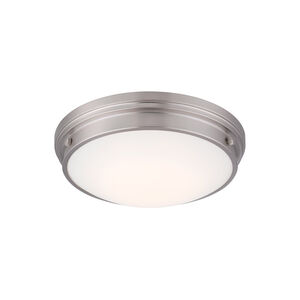 Galley LED 13 inch Satin Platinum Flushmount Ceiling Light