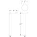 Eclipse 12 2.9 watt Black Path Lighting in 2700K, Path and Area Light, WAC Landscape