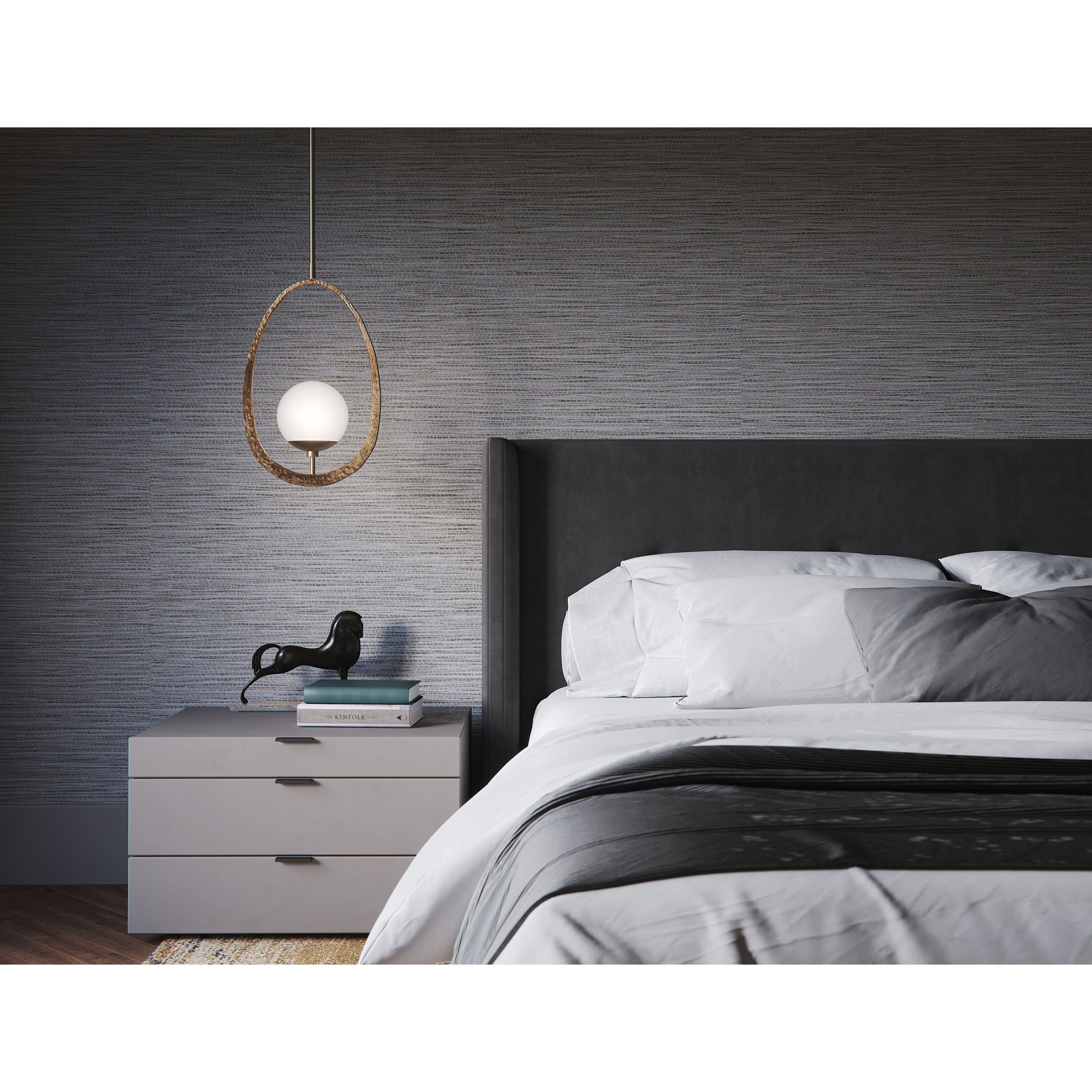 Pegasus 1 Light 12.5 inch Painted Gold Hammered Pendant Ceiling Light