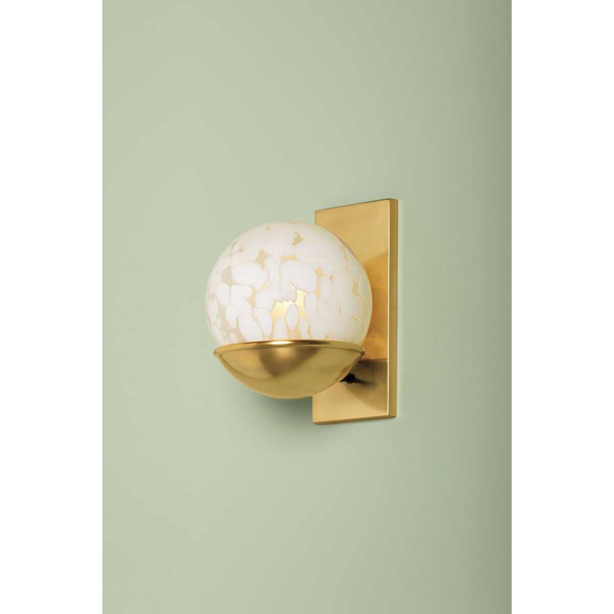 Cleo 1 Light 7.5 inch Aged Brass Wall Sconce Wall Light