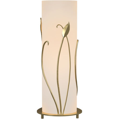 Forged Leaves 18 inch 150 watt Modern Brass Table Lamp Portable Light