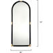 Saltwater 72 X 30 inch Black Floor Mirror