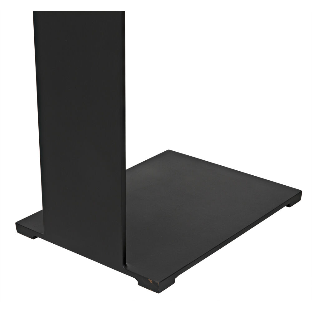 Ledge 24.5 X 18.5 inch Matte Black Side Table