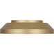 Nevado LED 12 inch Satin Brass Flush Mount Ceiling Light