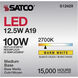 Lumos LED Medium 12.50 watt 120 2700K Light Bulb