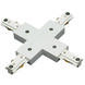 Cal Track 7 inch White X Connector