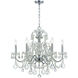 Imperial 6 Light 26 inch Polished Chrome Chandelier Ceiling Light in Clear Hand Cut