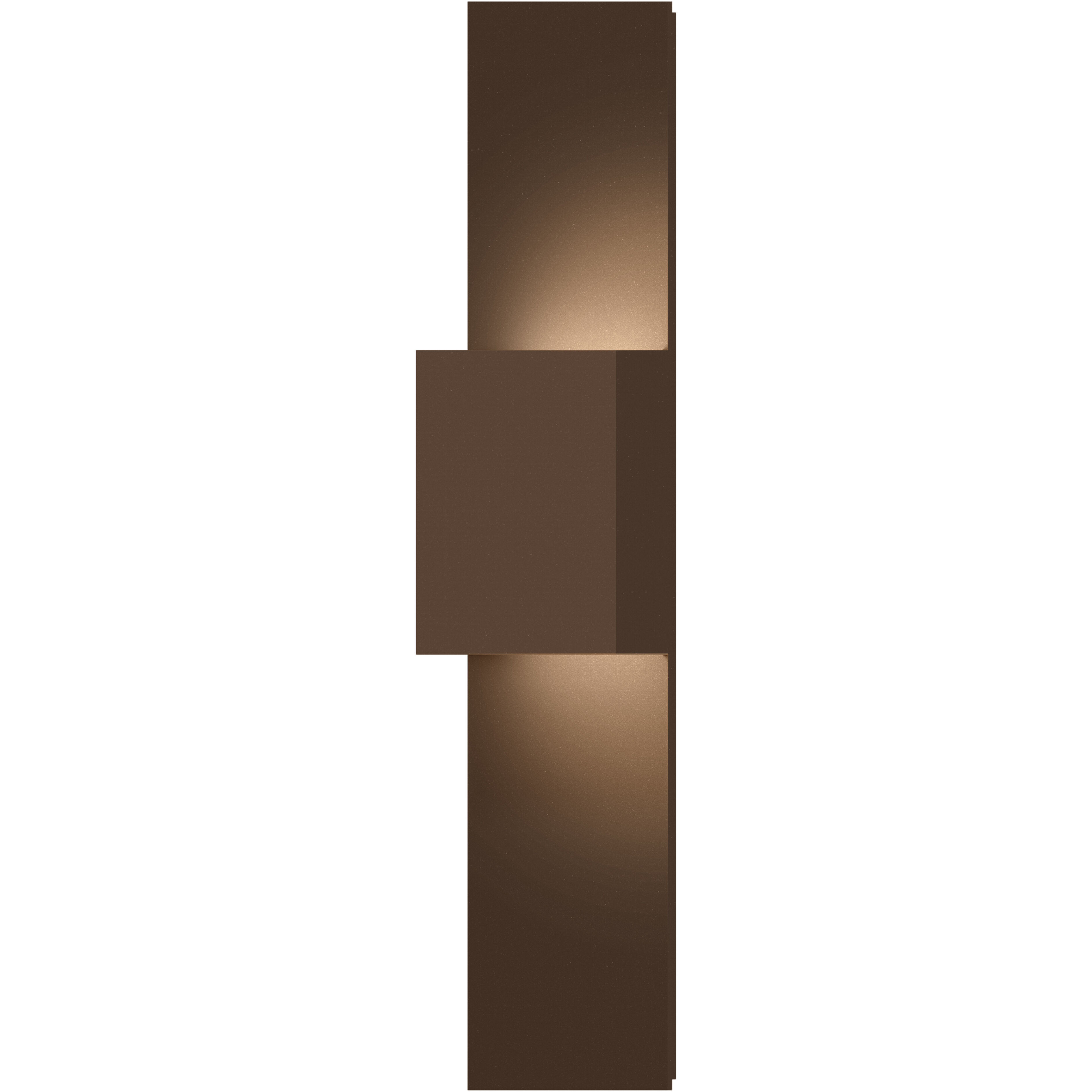 Flat Box LED 25 inch Textured Bronze Indoor-Outdoor Sconce